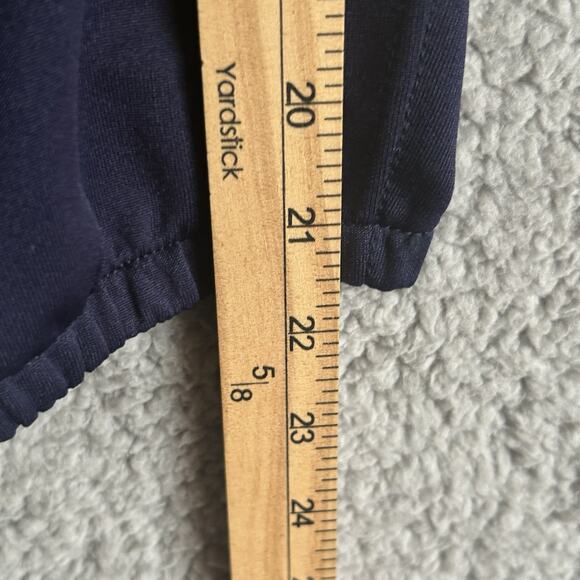 Mizuno Softball Pants Woman's Size Medium Elastic Bottom Navy Blue Athletic - Picture 11 of 15